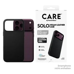 PanzerGlass CARE Solo Vegan Leather Case black MagSafe iPhone 18 Pro Max/17 PM