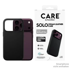 PanzerGlass CARE Solo Vegan Leather Case black w. MagSafe iPhone 18 Pro/ 17 Pro