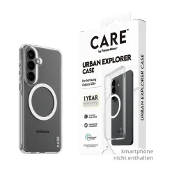 PanzerGlass CARE Urban Explorer Case transparent w. white Qi Samsung Galaxy S26+