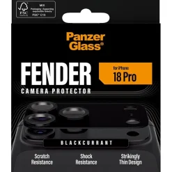 PanzerGlass Fender Camera Lens Protector blackcurrant iPhone 18 Pro