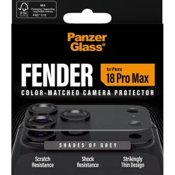 PanzerGlass Fender Camera Protector shades of grey iPhone 18 Pro Max