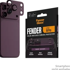 PanzerGlass Fender Camera Protector dark cherry iPhone 18 Pro