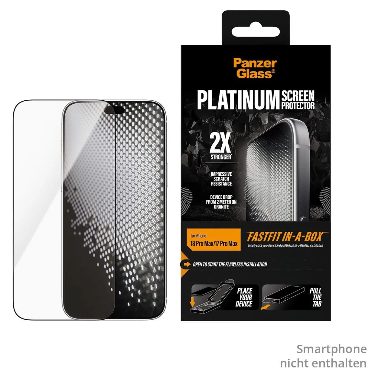 PanzerGlass Platinum Screen Protector iPhone 18 Pro Max/ 17 Pro Max