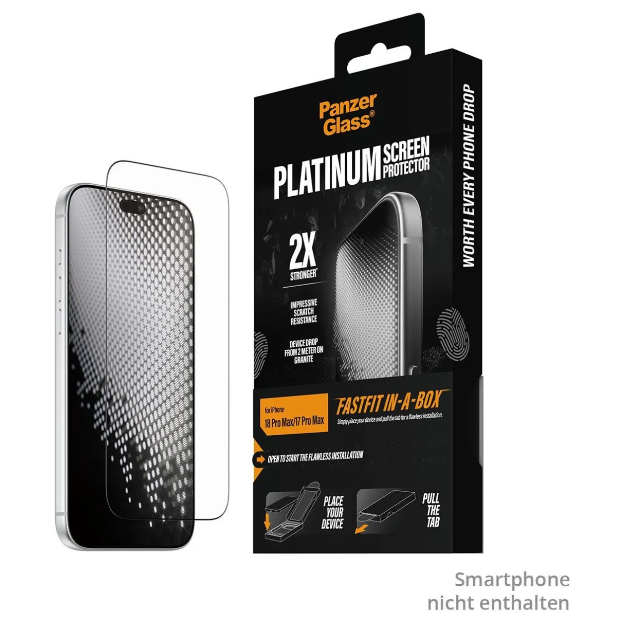 PanzerGlass Platinum Screen Protector iPhone 18 Pro Max/ 17 Pro Max