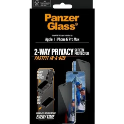 PanzerGlass PRIVACY SCREEN PROTECTOR W. BLACK IPHONE 17 PRO MAX ULTRA-WIDE FIT