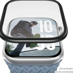 PanzerGlass Screen Protector w. black Metal Frame Apple Watch 42mm