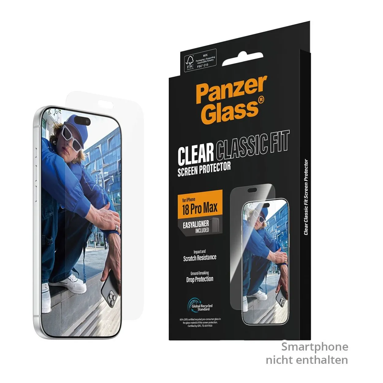PanzerGlass Screen Protector iPhone 18 Pro Max - Classic Fit