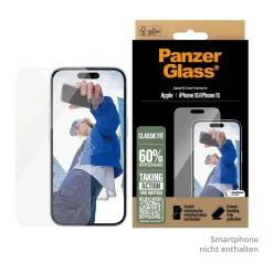 PanzerGlass SP iPhone 16 Classic Fit