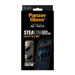 PanzerGlass STEALTH SCREEN PROTECTOR W. BLACK IPHONE 17 AIR ULTRA-WIDE FIT W.