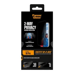 PanzerGlass 2-Way Privacy Screen Protector iPhone 18 Pro