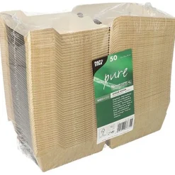 PAPSTAR 50 Burger-Boxen Good Food 9,0 x 9,0 cm