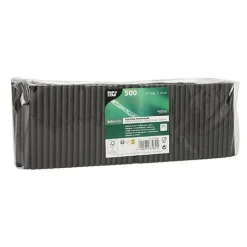PAPSTAR 500 Cocktail-Strohhalme pure schwarz (/87982)