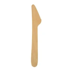 PAPSTAR 500 Einweg-Messer pure Holz