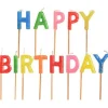 PAPSTAR Geburtstagskerzen Happy Birthday mehrfarbig