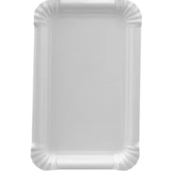 PAPSTAR Papp-Teller "pure" eckig, Maße: 110 x 175 mm, weiß