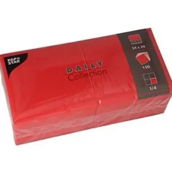 PAPSTAR Servietten Daily Collection rot 2-lagig 12,0 x 12,0 cm 150 St.