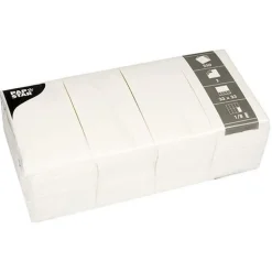 PAPSTAR Servietten weiß 2-lagig 16,5 x 16,5 cm 250 St.