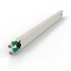 Patchbox Kassette Cat 6A 8HE STP 0,8m grün