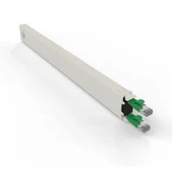 Patchbox Kassette Cat 6A 8HE STP 0,8m grün