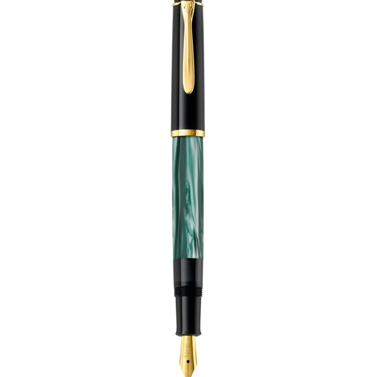 Pelikan Classic M200 Kolbenfüller grün-marmoriert/gold F (fein)