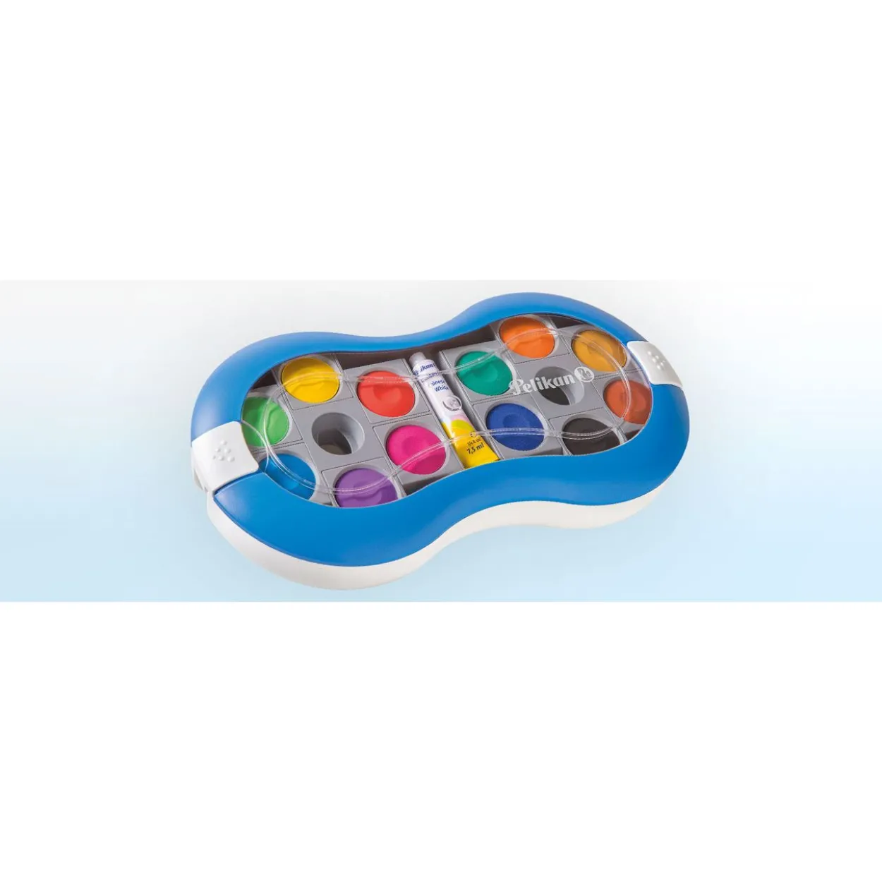Pelikan Deckfarbkasten Space+, 24 Farben, blau