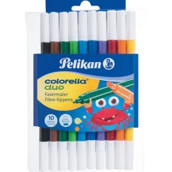 Pelikan Fasermaler Colorella Duo dick+dünn C407 10Stifte sor