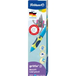 Pelikan griffix Bleistift Rechtshänder Neon Fresh Blue Faltschachtel
