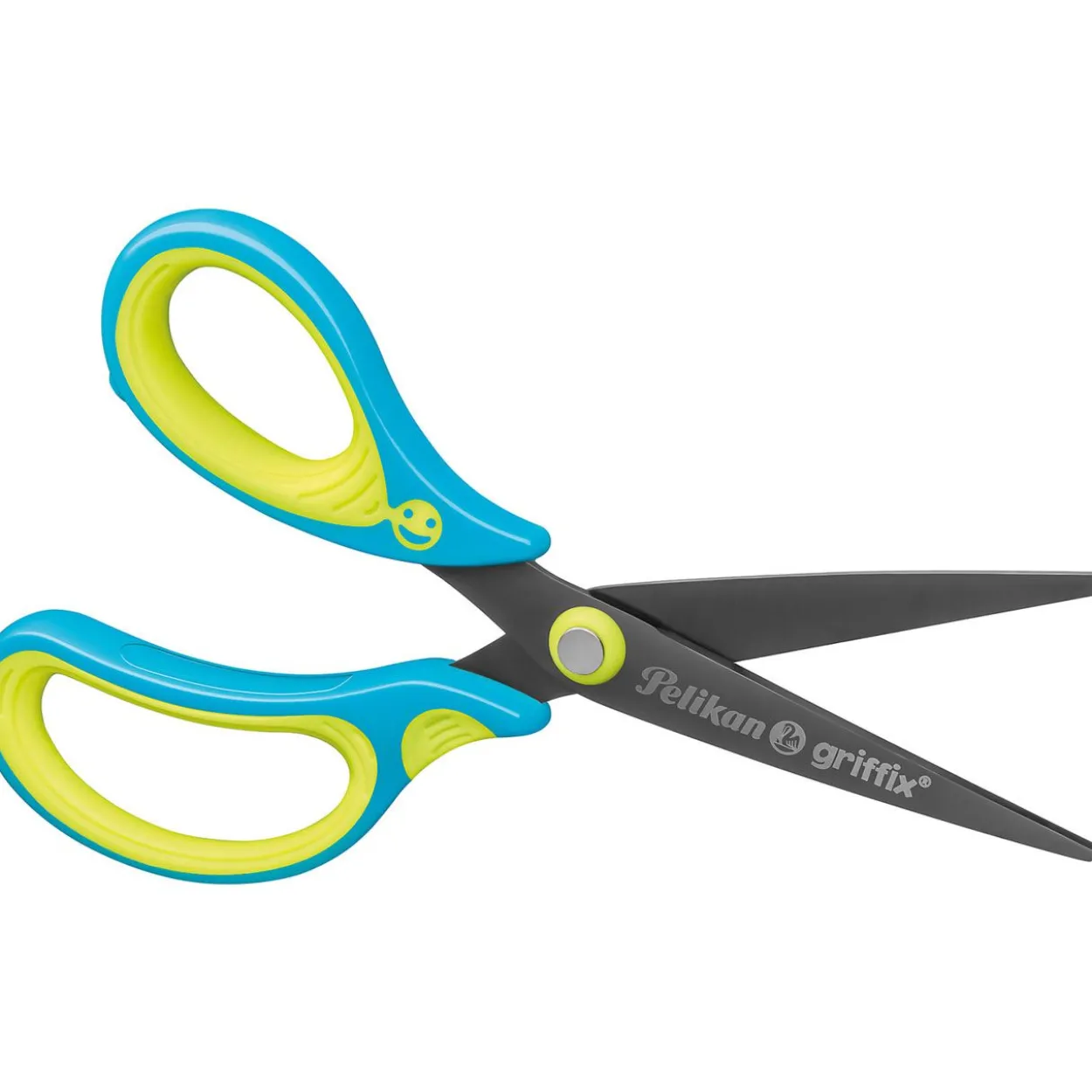 Pelikan griffix Schulschere spitz, neon blau