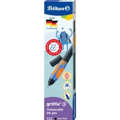 Pelikan griffix Tintenschreiber Linkshänder Neon Black Faltschachtel
