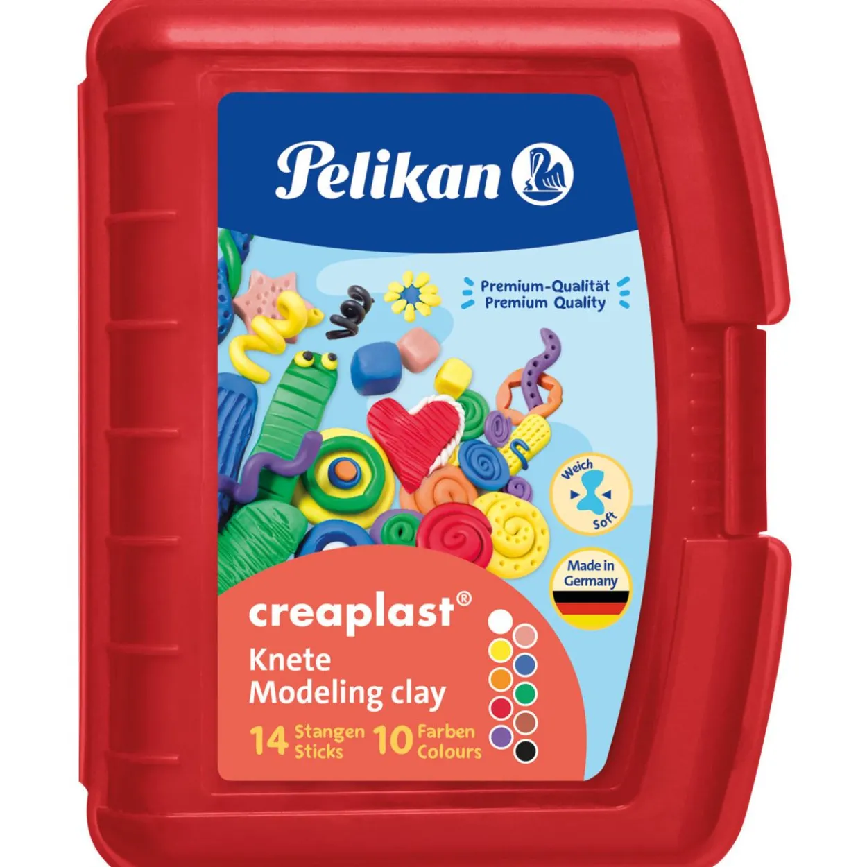 Pelikan Knete Creaplast farbsortiert, 240,0 g