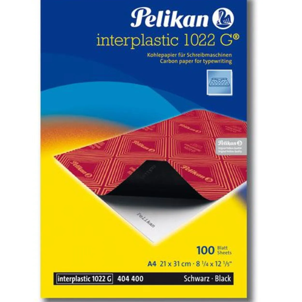 Pelikan Kohlepapier interplastic 1022 G, DIN A4, 100 Blatt