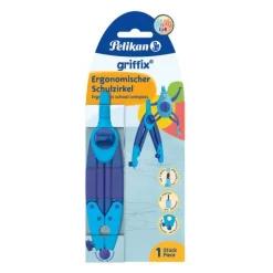 Pelikan Schulzirkel griffix Blau Ersatzminen Hängeschachtel