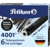 Pelikan 4001 TP/6 Tintenpatronen für Füller brillant-schwarz 6 St.