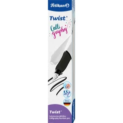 Pelikan Twist® Calligraphy Patronenfüller weiß B (breit)