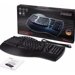 Perixx Periboard-512B USB Deutsch schwarz (kabelgebunden)