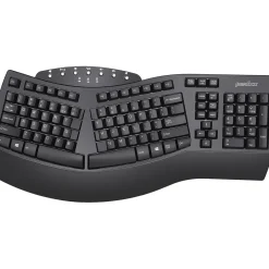 Perixx Periboard-612B USB und Bluetooth Deutsch schwarz (kabellos)