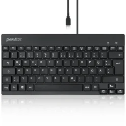 Perixx Periboard-426 Mini USB Deutsch schwarz (kabelgebunden)
