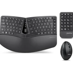 Perixx Periduo 606A 3-in-1 Combo Deutsch 2.4 GHz und USB schwarz
