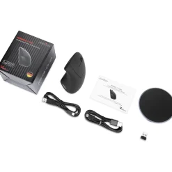 Perixx PERIMICE-713 RX Vertikale Ergonomie-Maus, kabellos, inkl. Ladepad