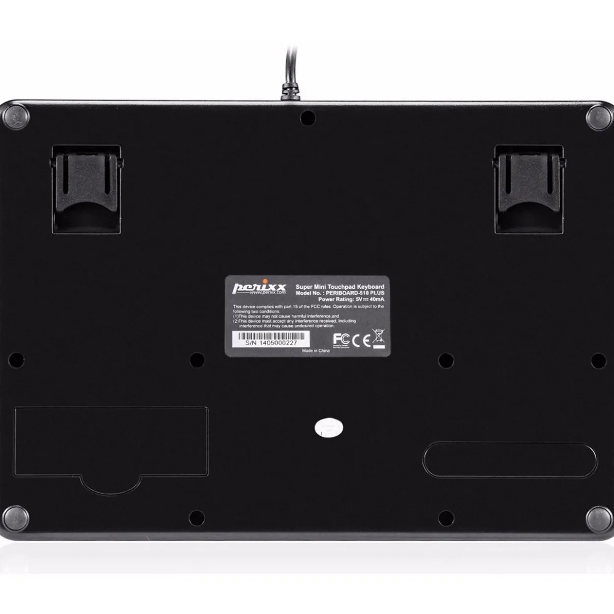 Perixx Tastatur, PERIBOARD-510 H PLUS, USB, UK-Tastaturlayout