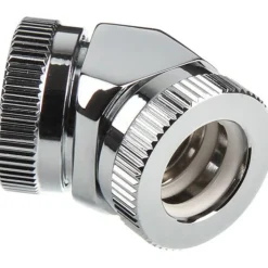 Phanteks Glacier Adapter 45 Grad 12mm AD auf 12mm AD Hardtube, chrome silber
