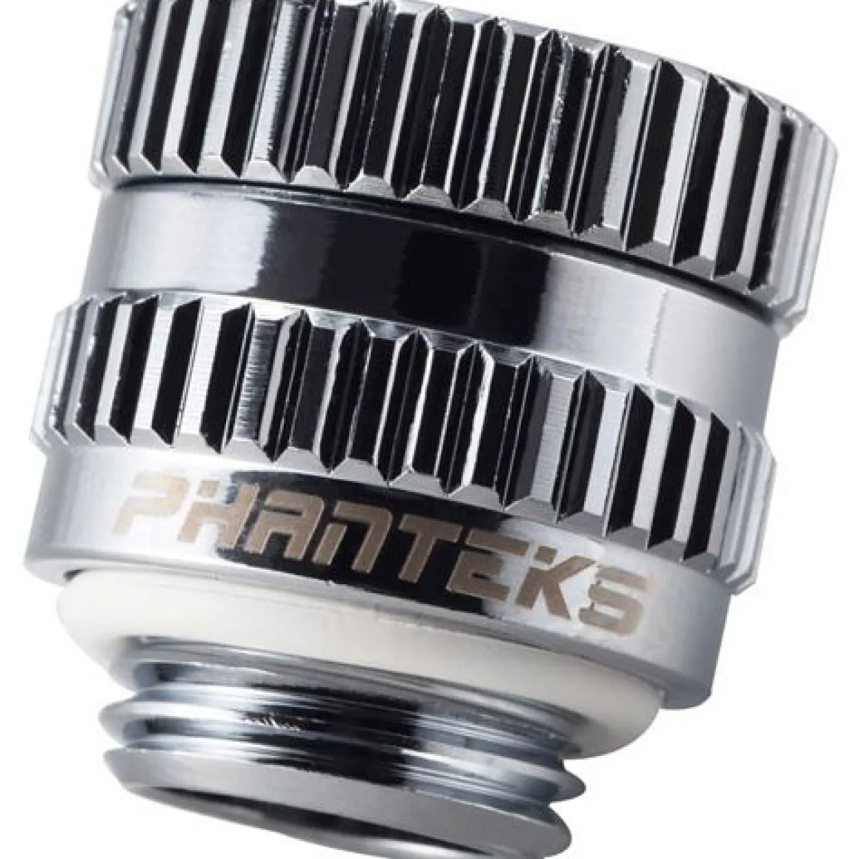 Phanteks Glacier M-F Rotary Adapter gerade G1/4 Zoll AG auf G1/4 Zoll IG, chrome silber