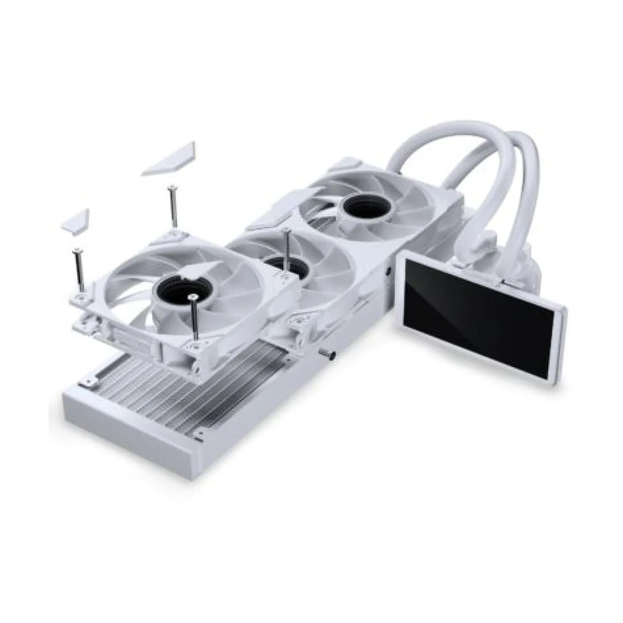 Phanteks Glacier One 360M25 LCD AiO-Wasserkühlung, 6-Zoll-Display - 360mm, weiß