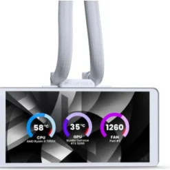 Phanteks Glacier One 360M25 LCD AiO-Wasserkühlung, 6-Zoll-Display - 360mm, weiß