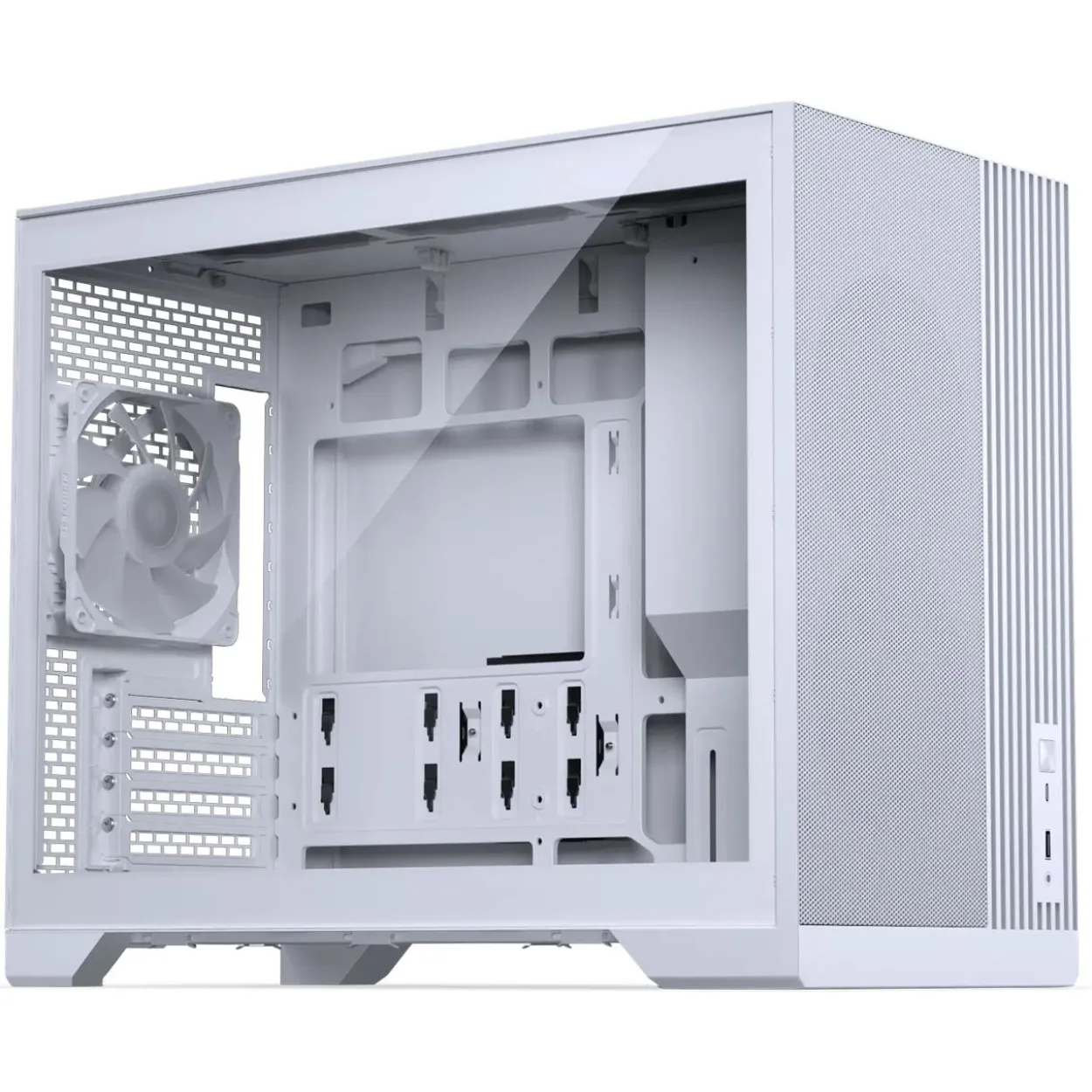Phanteks XT M3 PC-Gehäuse, Mini-Gehäuse, mATX, RGB, Tempered Glass - inklusive 3x 120-mm-Lüfter, weiß