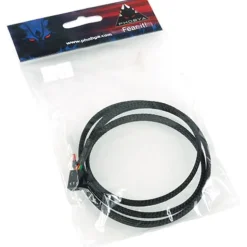 Phobya Durchflusssensorkabel 3 Polig 80cm - Schwarz gesleevt