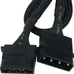 Phobya 4Pin Molex Stromverlängerung 60cm - Schwarz
