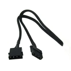 Phobya 4Pin Molex Stromverlängerung 60cm - Schwarz