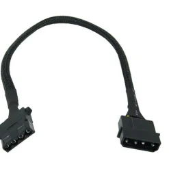 Phobya 4Pin Molex Stromverlängerung 30cm - Schwarz