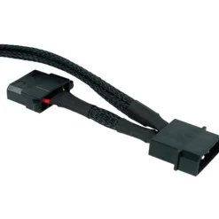 Phobya Y-Adapter 4Pin Molex auf 3x 2Pin 30cm - Schwarz